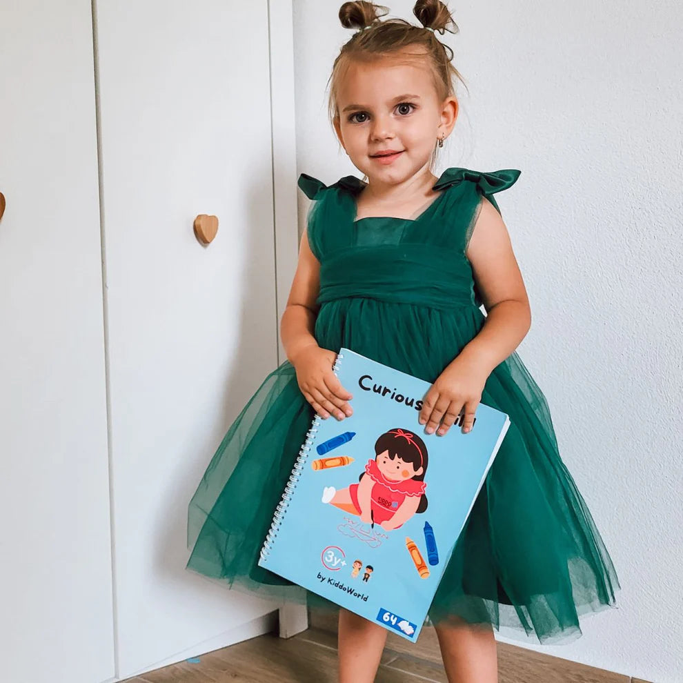 Curious Child – Quaderno scrivi e cancella per imparare a scrivere, riutilizzabile (64 pagine, 3-6 anni)