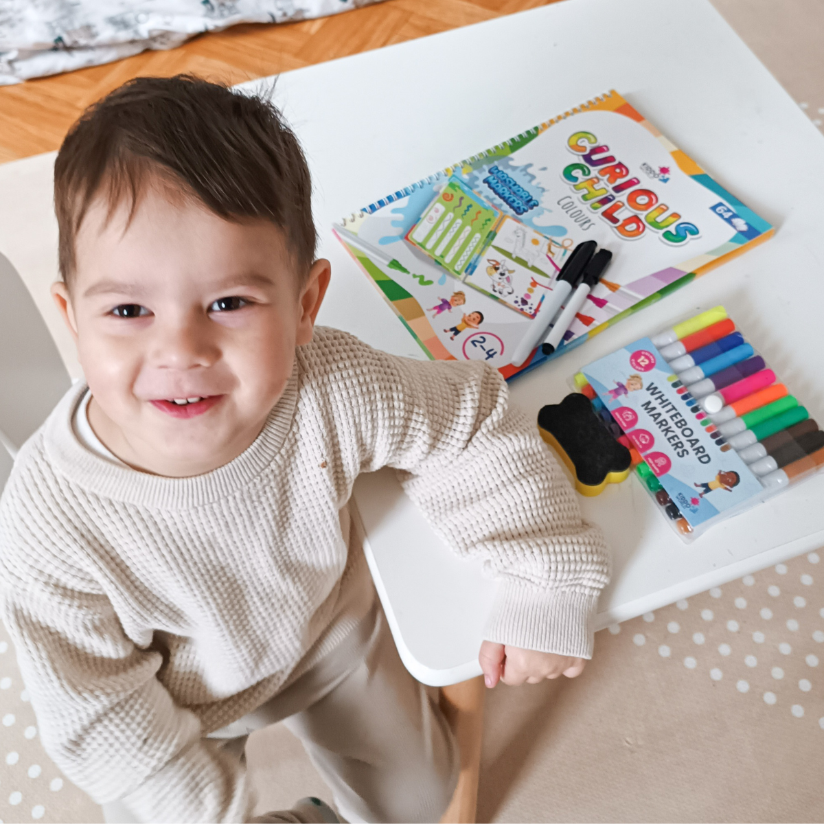 Super pacchetto SMART KID – 3x quaderni cancellabili per imparare a scrivere, riutilizzabili (Totale 192 pagine, 2–6 anni)