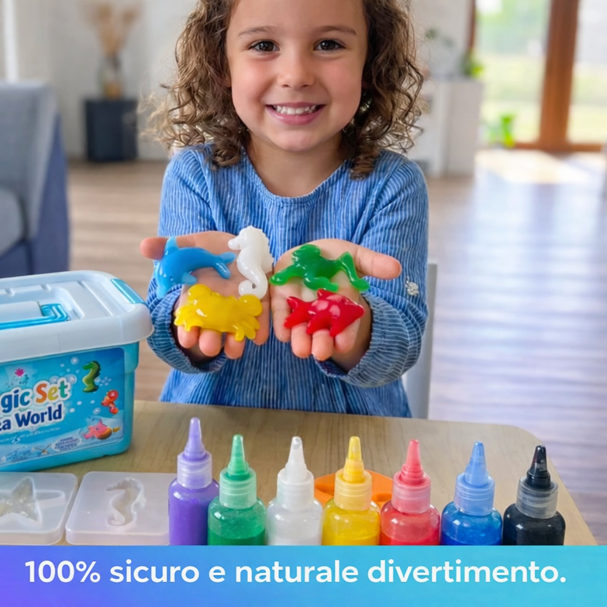 Elfo Magico d'Acqua, Mondo Marino, 8 Colori e 8 Stampi