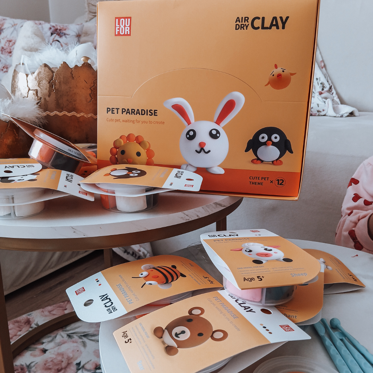 Set per creare animaletti con l’argilla (5+ anni)