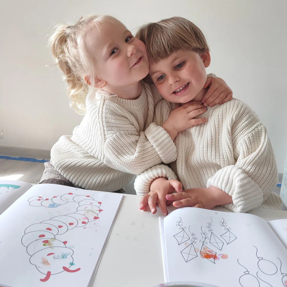 Dita curiose – Libro da colorare con le dita (44 pagine, 3-6 anni)