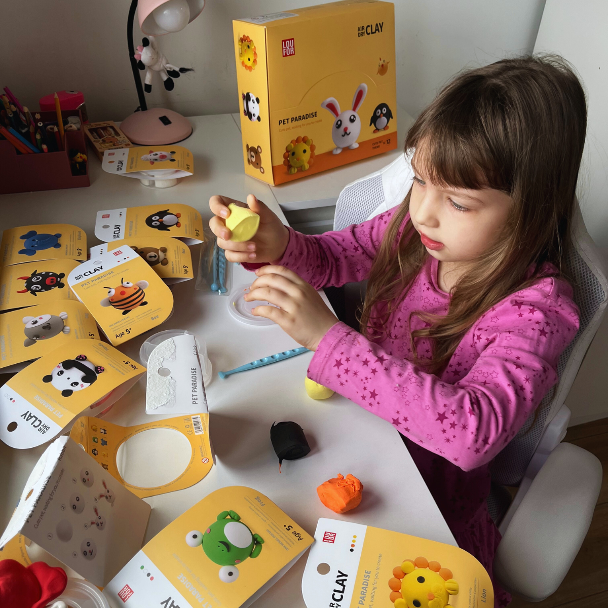 Set per creare animaletti con l’argilla (5+ anni)