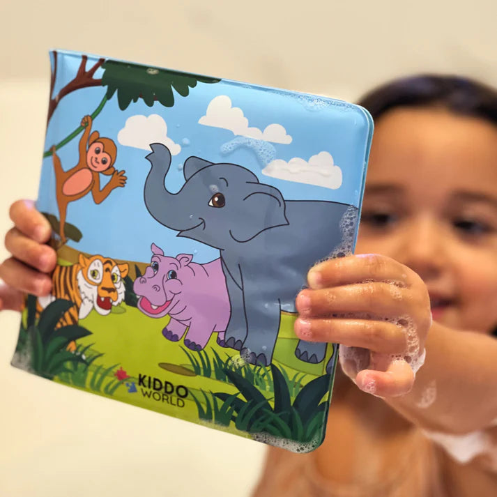 Set Il mio mondo degli animali – 3 libri da colorare ad acqua, riutilizzabili (Totale 24 pagine, 6–24 mesi)