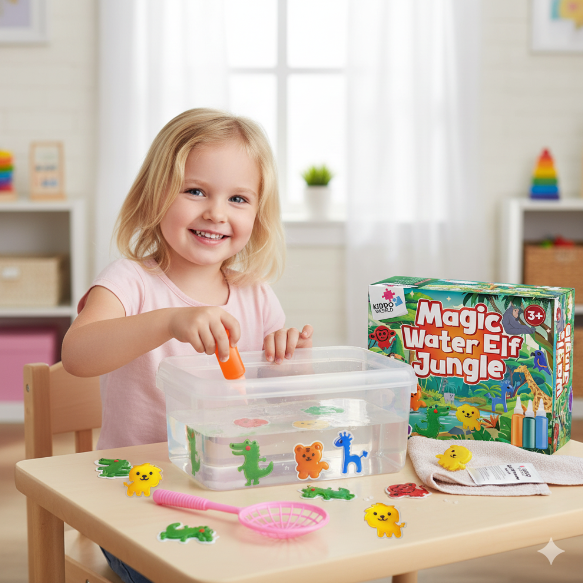 Folletti Magici dell’Acqua – Giungla | 4, 8 o 12 colori, per bambini dai 2+ anni