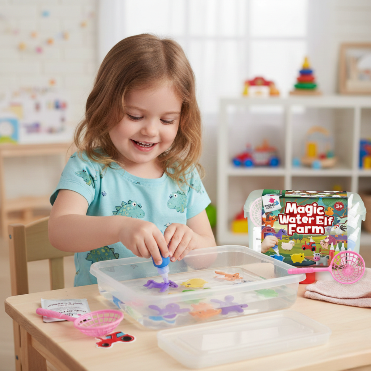 Folletti magici dell’acqua – Fattoria | 4, 8 o 12 colori, per bambini dai 2+ anni