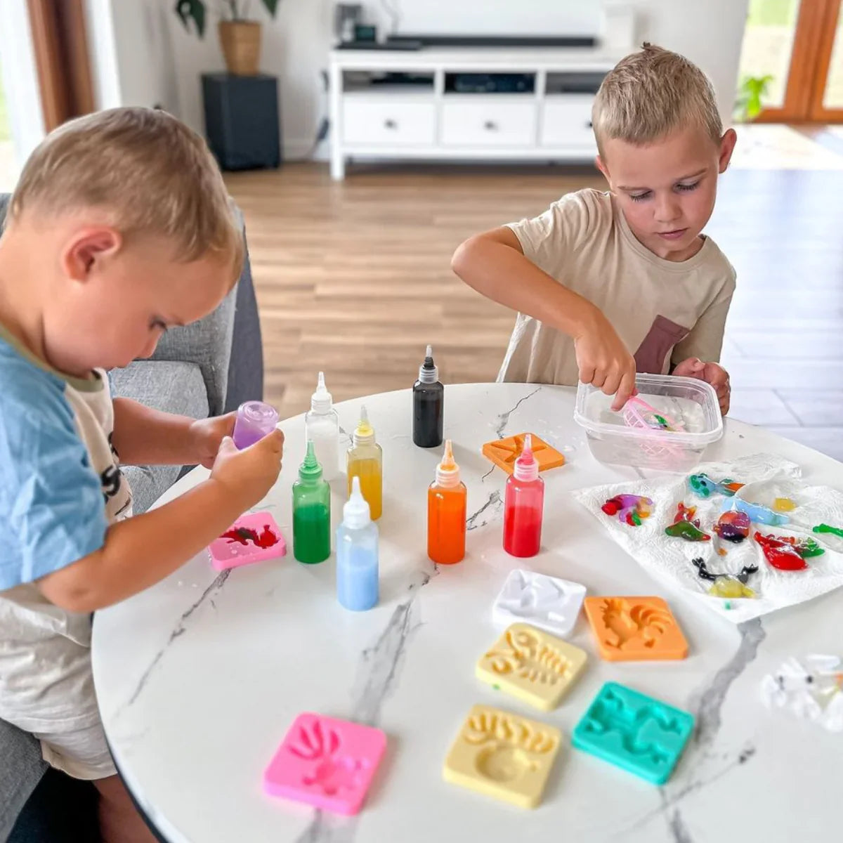 Kit di ricarica per creare gli elfi d’acqua – 4 colori + 1 polvere magica