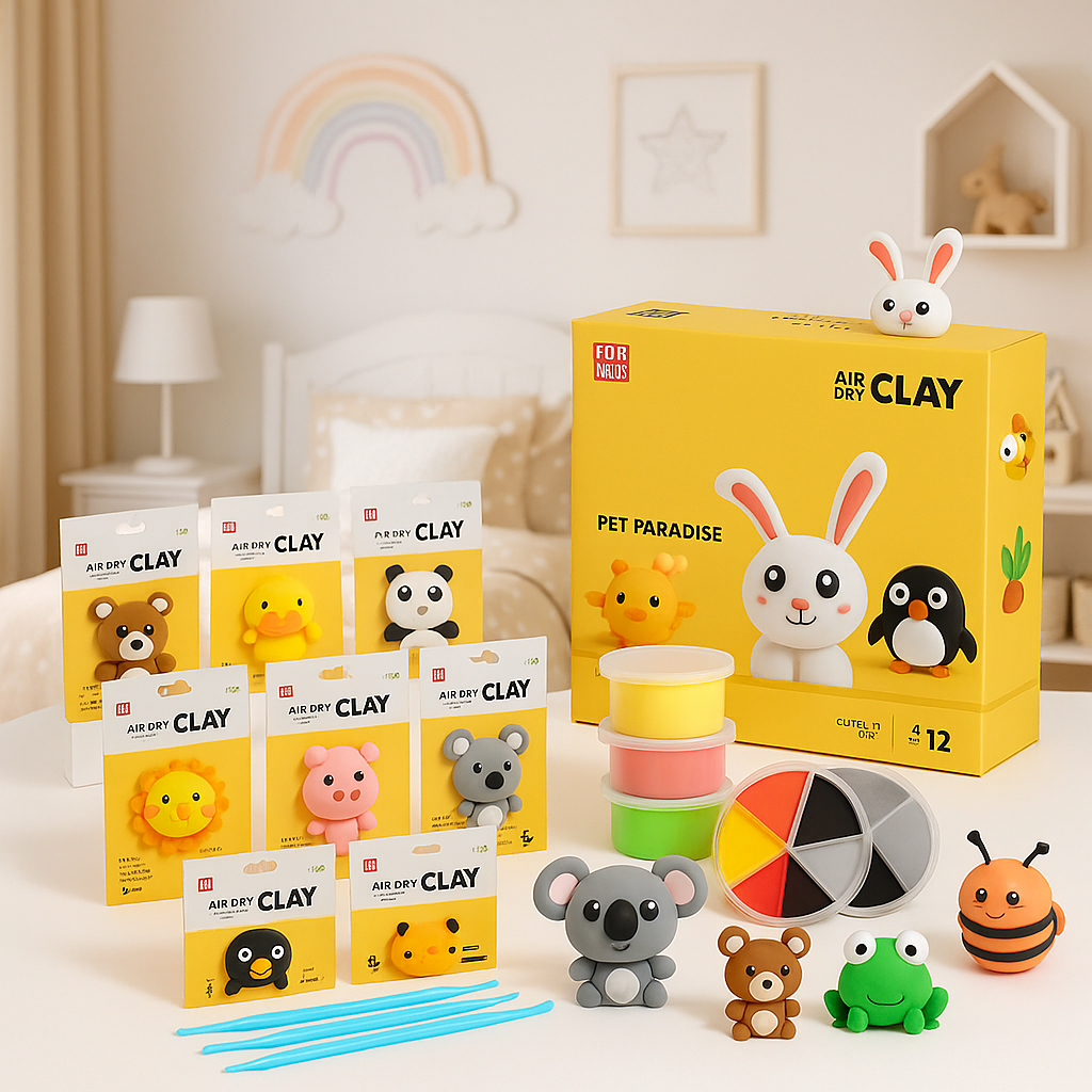Set per creare animaletti con l’argilla (5+ anni)