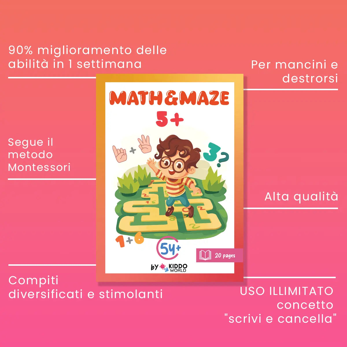 Libro di esercizi Maze (5+ anni)