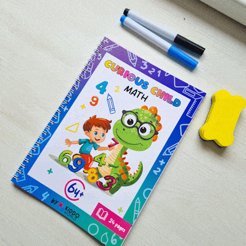 Libro di esercizi di matematica Curious Child (6+ anni)