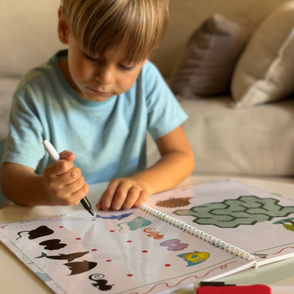 Curious Child 2 – Quaderno cancellabile per imparare a scrivere, riutilizzabile (64 pagine, 2-5 anni)