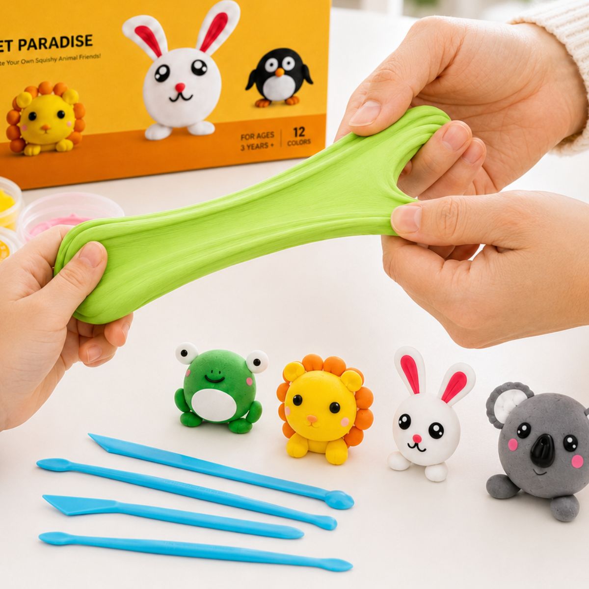 Set fai-da-te Squishy Clay da 64 pezzi (4+ anni)