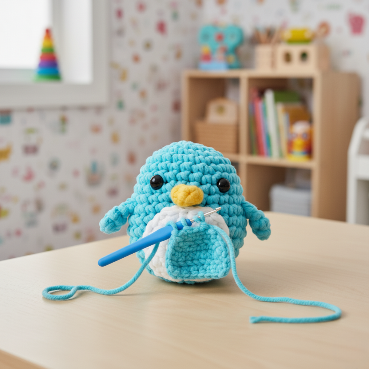 Splendido kit per il uncinetto per principianti | Pingvin Oli per piccoli e grandi creativi, per bambini dai 8+ anni