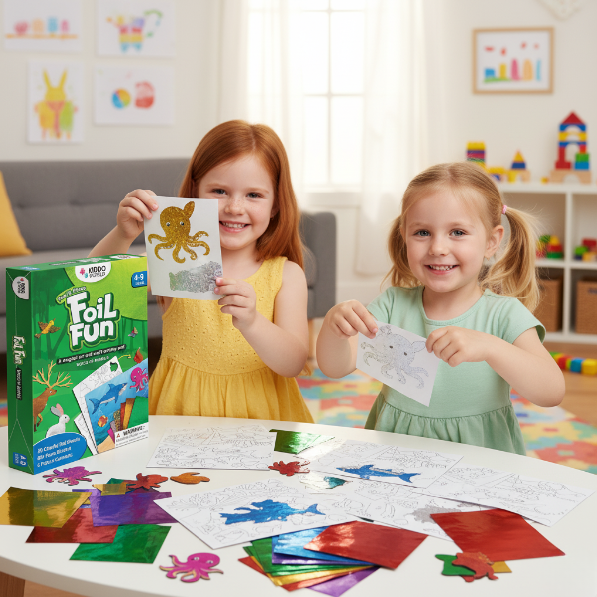 Foil Fun | Crea animaletti con foglietti luminosi senza disordine – per bambini dai 3+ anni in su