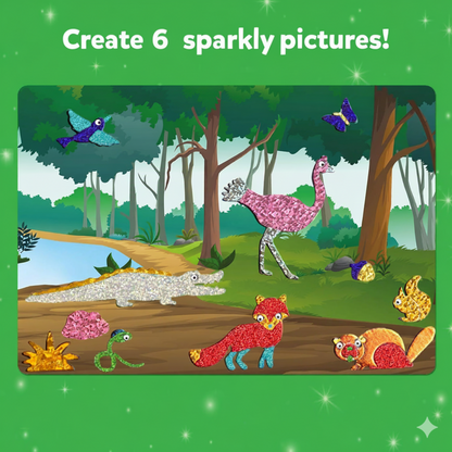 Foil Fun | Crea animaletti con foglietti luminosi senza disordine – per bambini dai 3+ anni in su