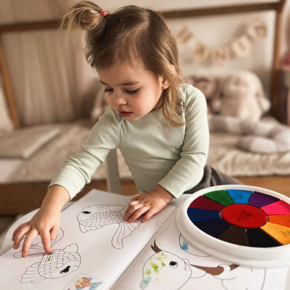 Dita curiose – Libro da colorare con le dita (44 pagine, 3-6 anni)