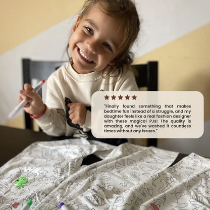 Pigiama Bambina Due Pezzi “Colorami” – Principesse e Unicorni (4+ anni)