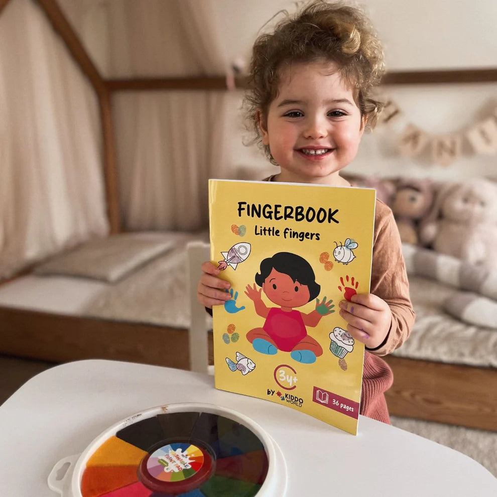 Dita curiose – Libro da colorare con le dita (44 pagine, 3-6 anni)