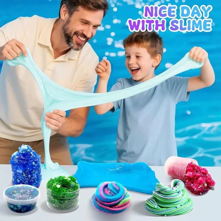 Pacchetto Slime 3 in 1 – Galaxy, Ice Cream e Mermaid Ocean Slime! (4+ anni)