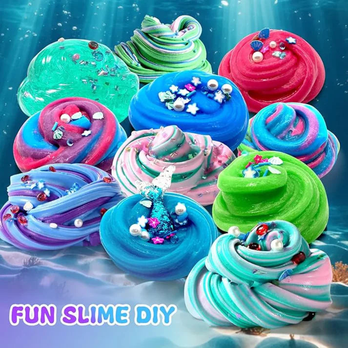 Pacchetto Slime 3 in 1 – Galaxy, Ice Cream e Mermaid Ocean Slime! (4+ anni)