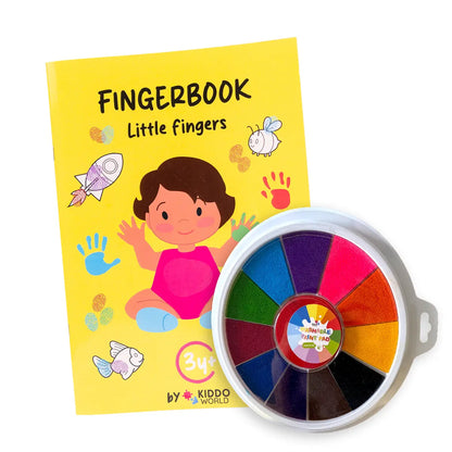 Libro da colorare con impronte Little Fingers (3+ anni)