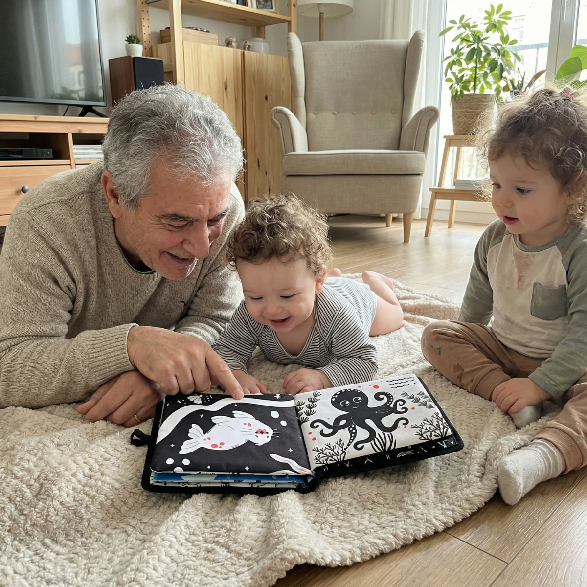 Giocattolo Sensoriale per il Tummy Time con Suono | 0-12 mesi