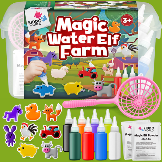 Folletti magici dell’acqua – Fattoria | 4, 8 o 12 colori, per bambini dai 2+ anni