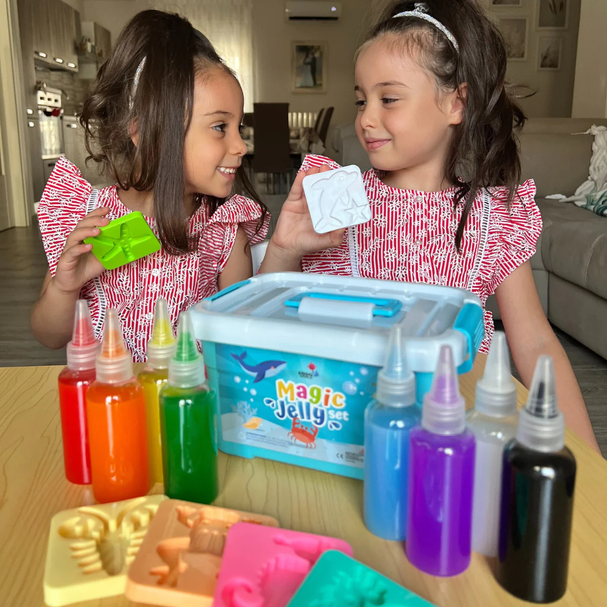 Magici folletti d’acqua con GLITTER | Mondo marino | 4, 8 e 12 colori | per bambini 3+