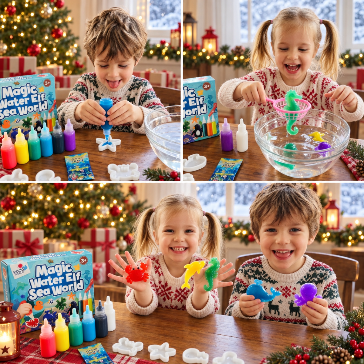 Magic Water Squishies – Kit creativo per creare figure 3D | 3+ anni