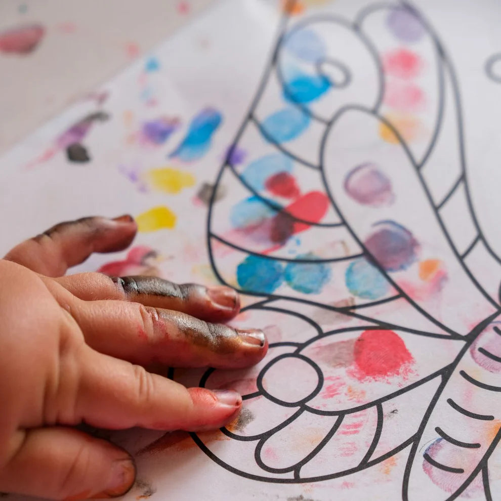Dita curiose – Libro da colorare con le dita (44 pagine, 3-6 anni)