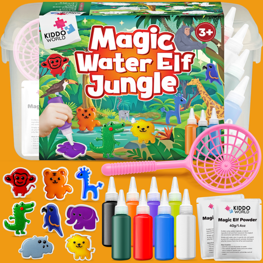 Folletti Magici dell’Acqua – Giungla | 4, 8 o 12 colori, per bambini dai 2+ anni