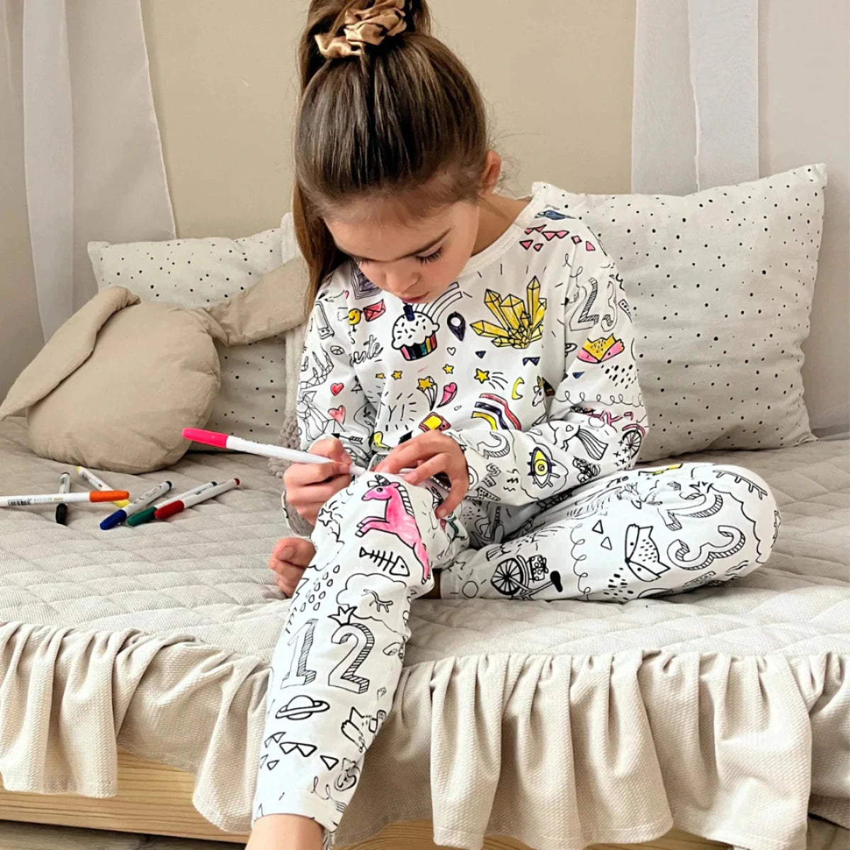 Pigiama bambino/a due pezzi Colorami – Inverno (4+ anni)
