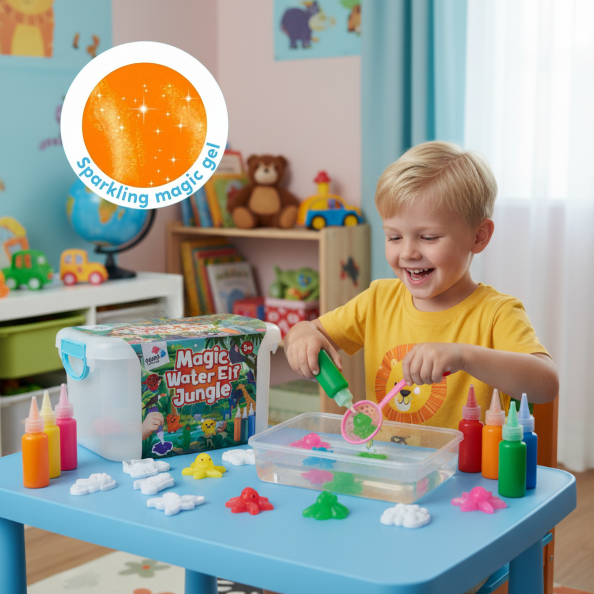Folletti Magici dell’Acqua – Giungla | 4, 8 o 12 colori, per bambini dai 2+ anni