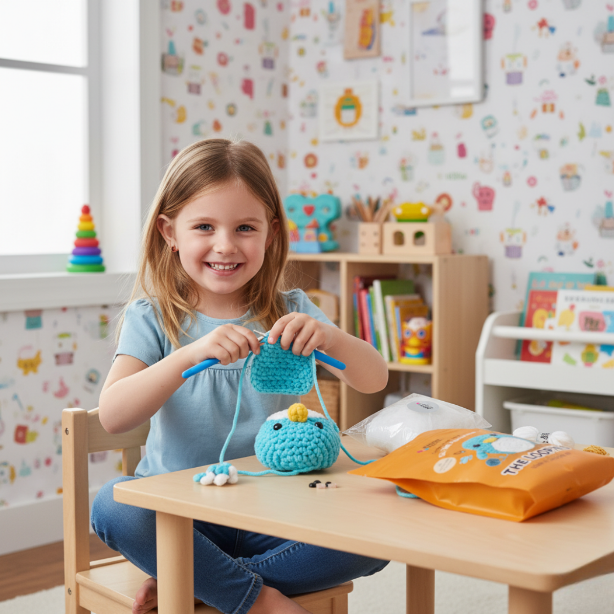 Splendido kit per il uncinetto per principianti | Pingvin Oli per piccoli e grandi creativi, per bambini dai 8+ anni