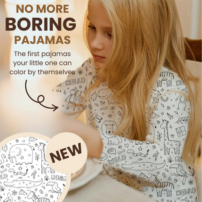 Pigiama per bambini "Colorami" – Animali Safari (dai 4 anni)