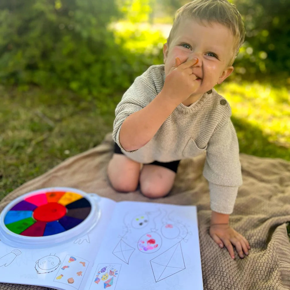 Dita curiose – Libro da colorare con le dita (44 pagine, 3-6 anni)