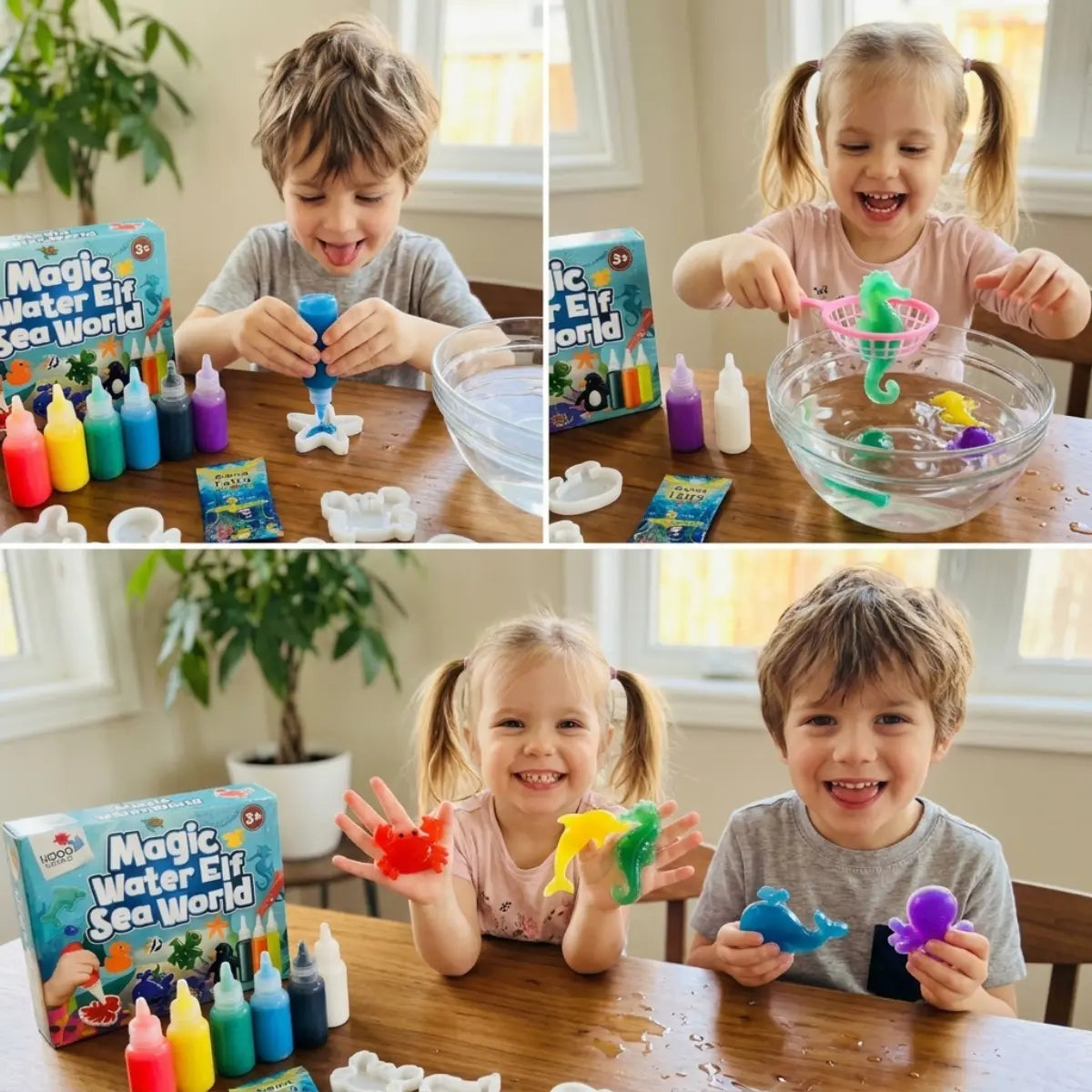 Magic Water Squishies – Mondo Marino (3+ anni)