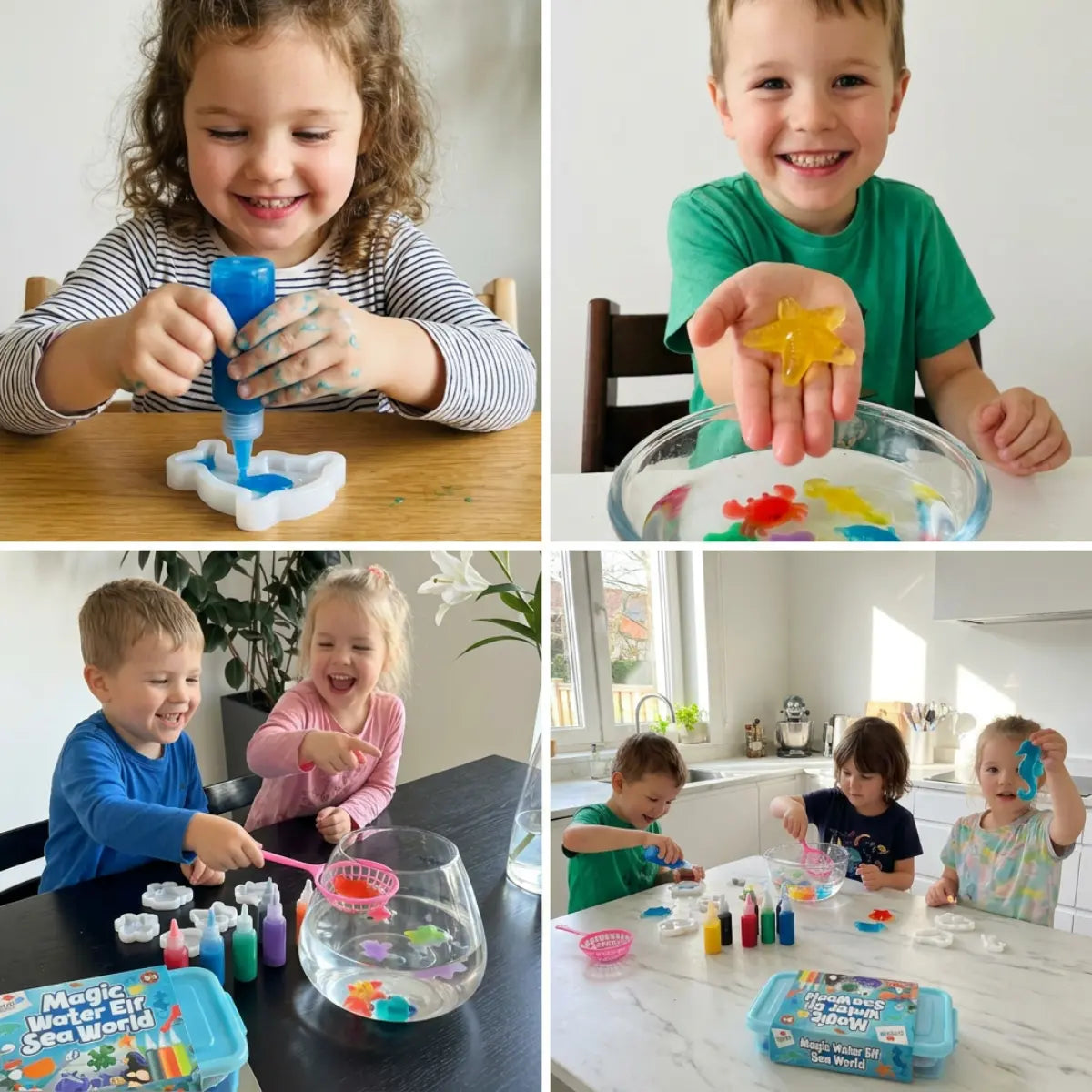 Magic Water Squishies – Mondo Marino (3+ anni)