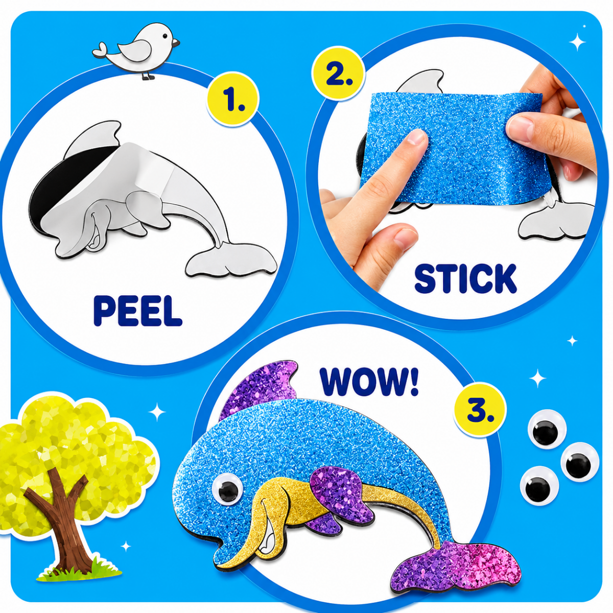 Foil Fun: Mondo degli Animali – Crea animali scintillanti in pochi passaggi! (4+ anni)