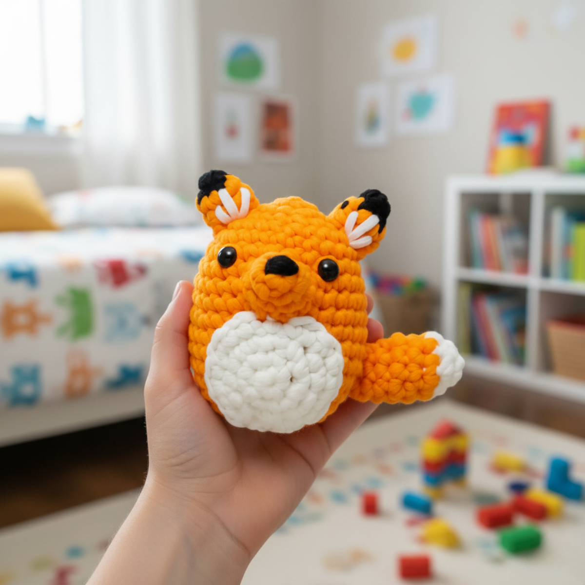 Splendido kit per uncinetto per principianti | Volpe Sofia per piccoli e grandi creativi, per bambini dai 8+ anni