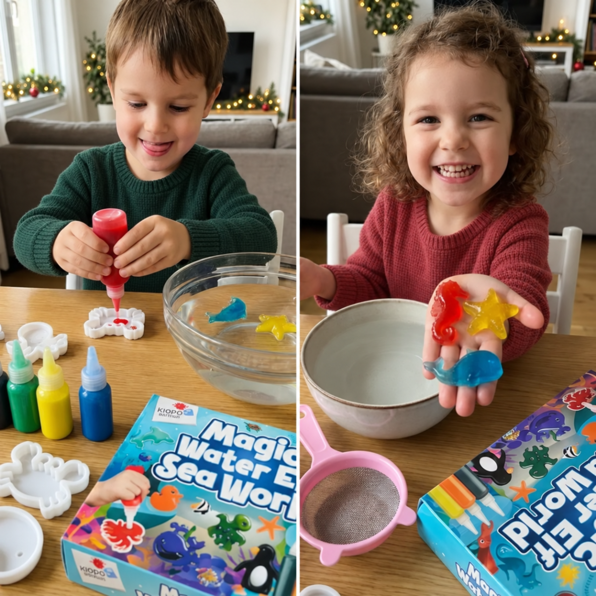 Magic Water Squishies – Kit creativo per creare figure 3D | 3+ anni