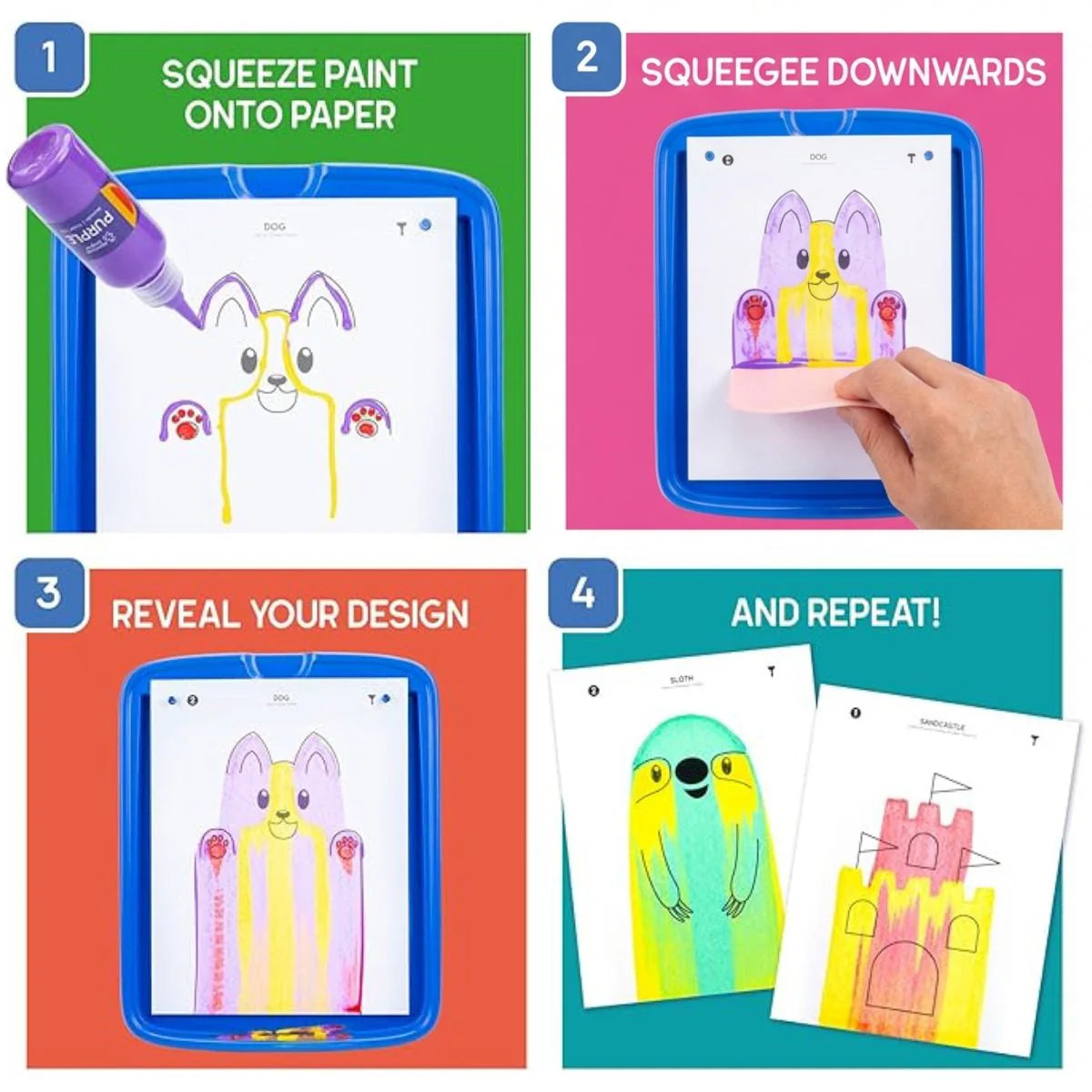 Squeegee Art: Kit di espansione con 100 nuovi stencil