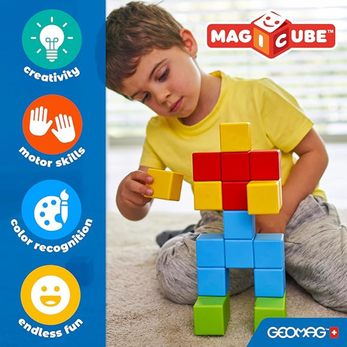 Set di 32 blocchi magnetici (3+ anni)