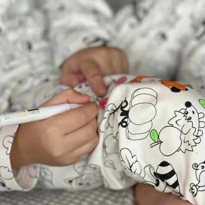 Pigiama Bambini Due Pezzi Colorami – Animali del Bosco (4+ anni)