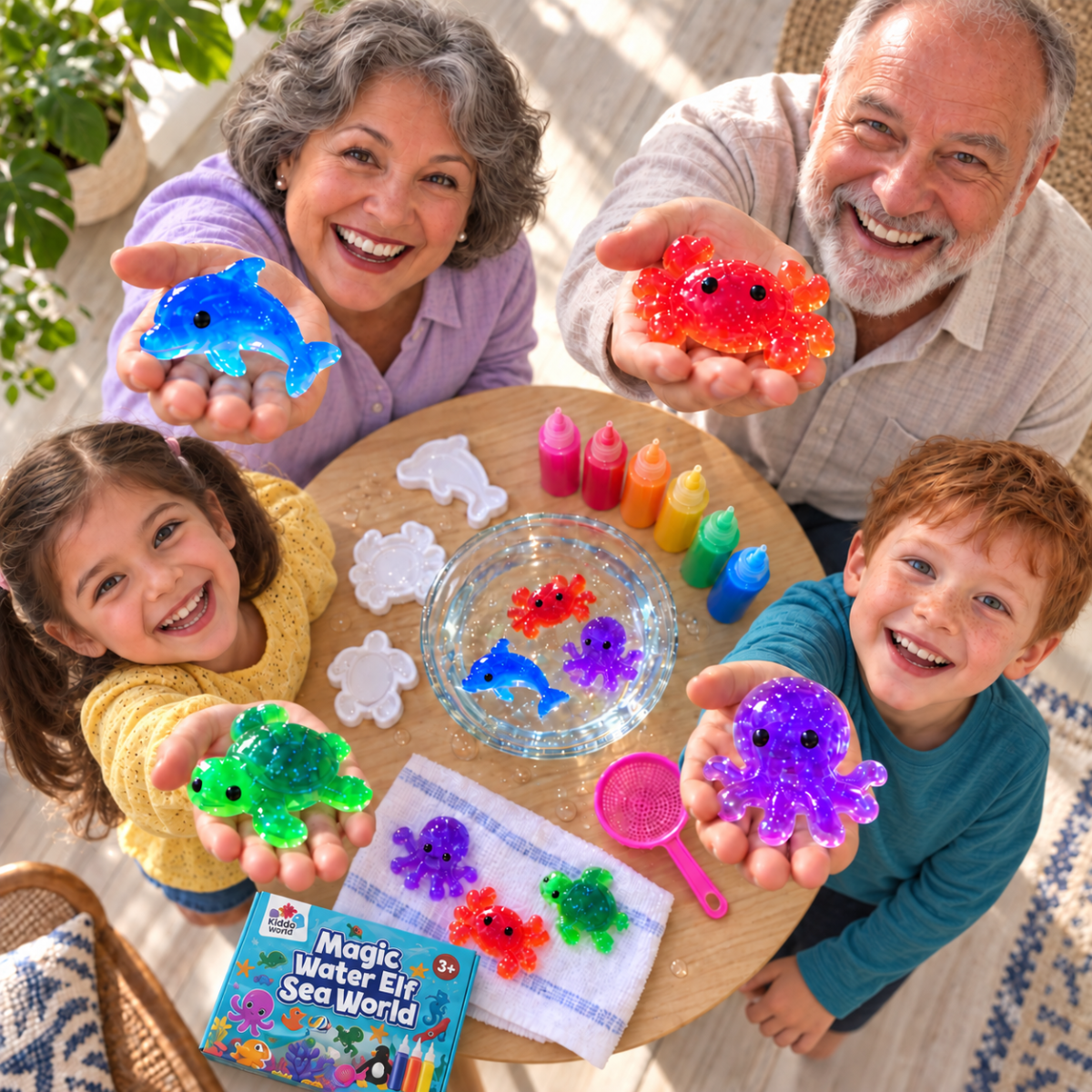 Magic Water Squishies – Kit creativo per creare figure 3D | 3+ anni