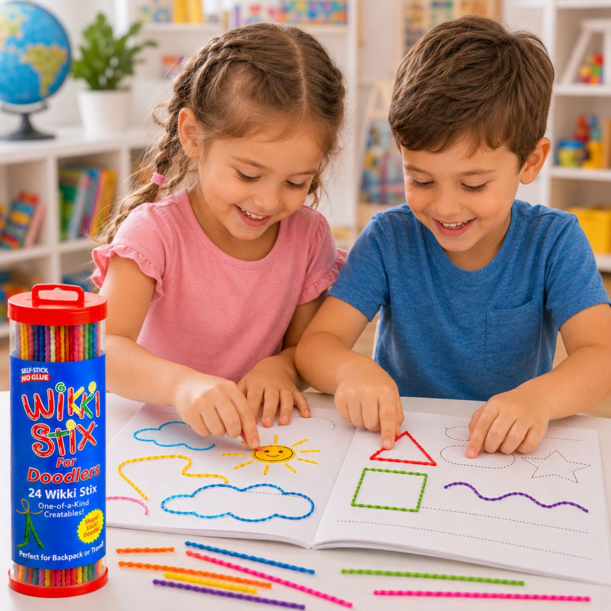 Wikki Stix Cordincette cerate magiche (set da 50 pezzi, 3+ anni)