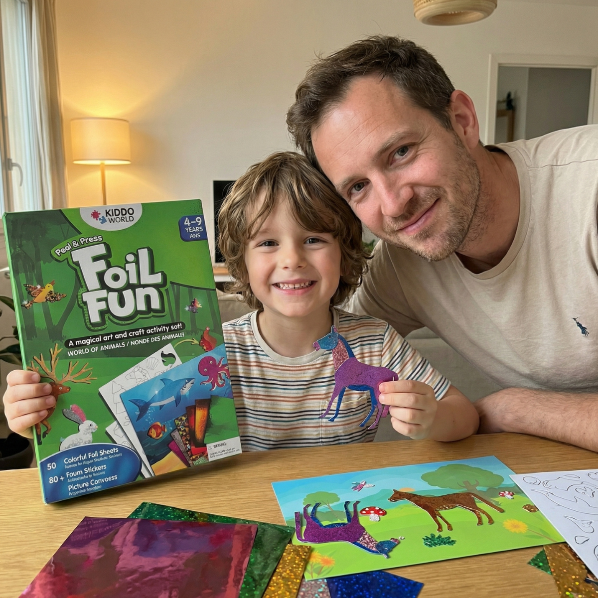 Foil Fun: Mondo degli Animali – Crea animali scintillanti in pochi passaggi! (4+ anni)