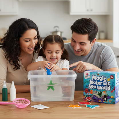 Folletto d’acqua magico – Mondo marino | 4, 8 o 12 colori, per bambini dai 2+ anni