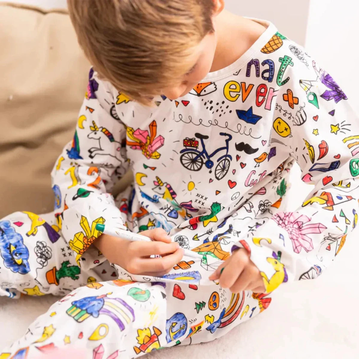 Pigiama bambino/a due pezzi Colorami – Inverno (4+ anni)