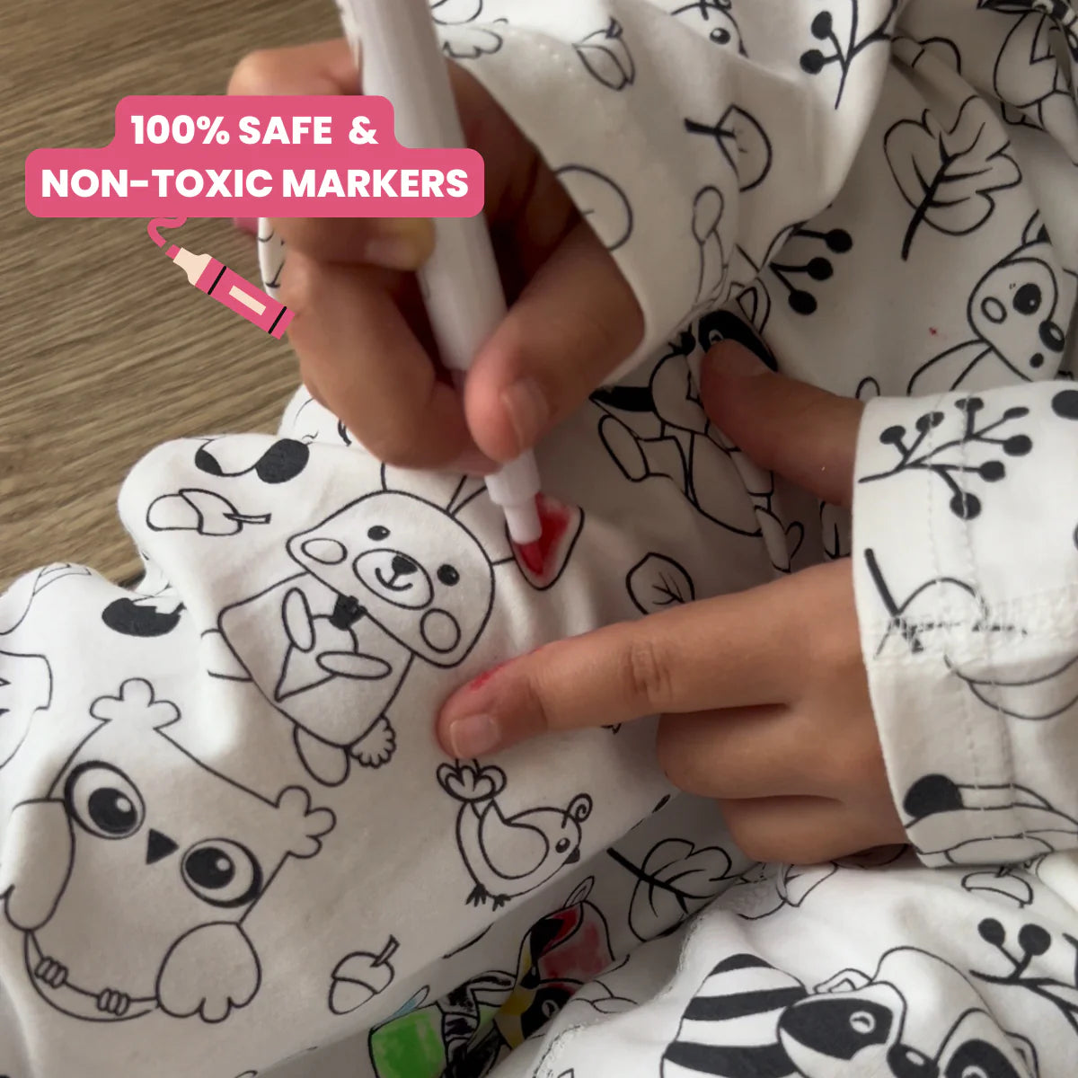 Pigiama per bambini due pezzi - Colorami! 🦊🌲 Animali del Bosco