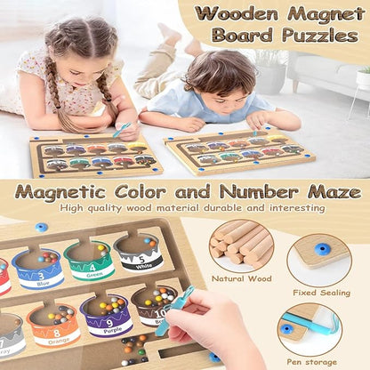 Tavola magnetica Montessori per l'abbinamento dei colori